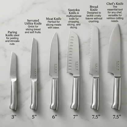 𝗦 𝗠 𝗘 𝗚 Knife Block Set