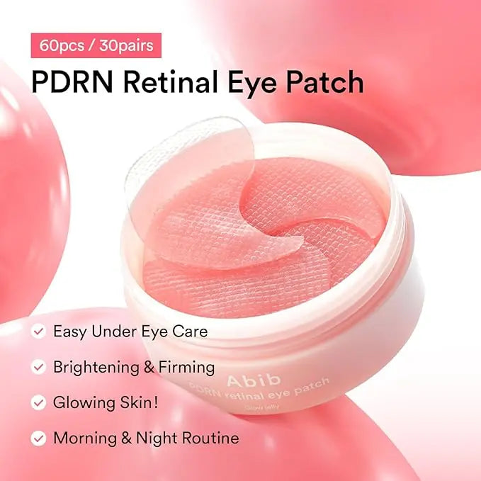 Abib PDRN Retinal Eye Patch Glow Jelly 60 Pads